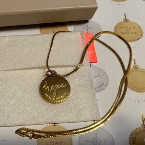 India Hicks Gold-Plated Pendant: HOPE, with gold chain